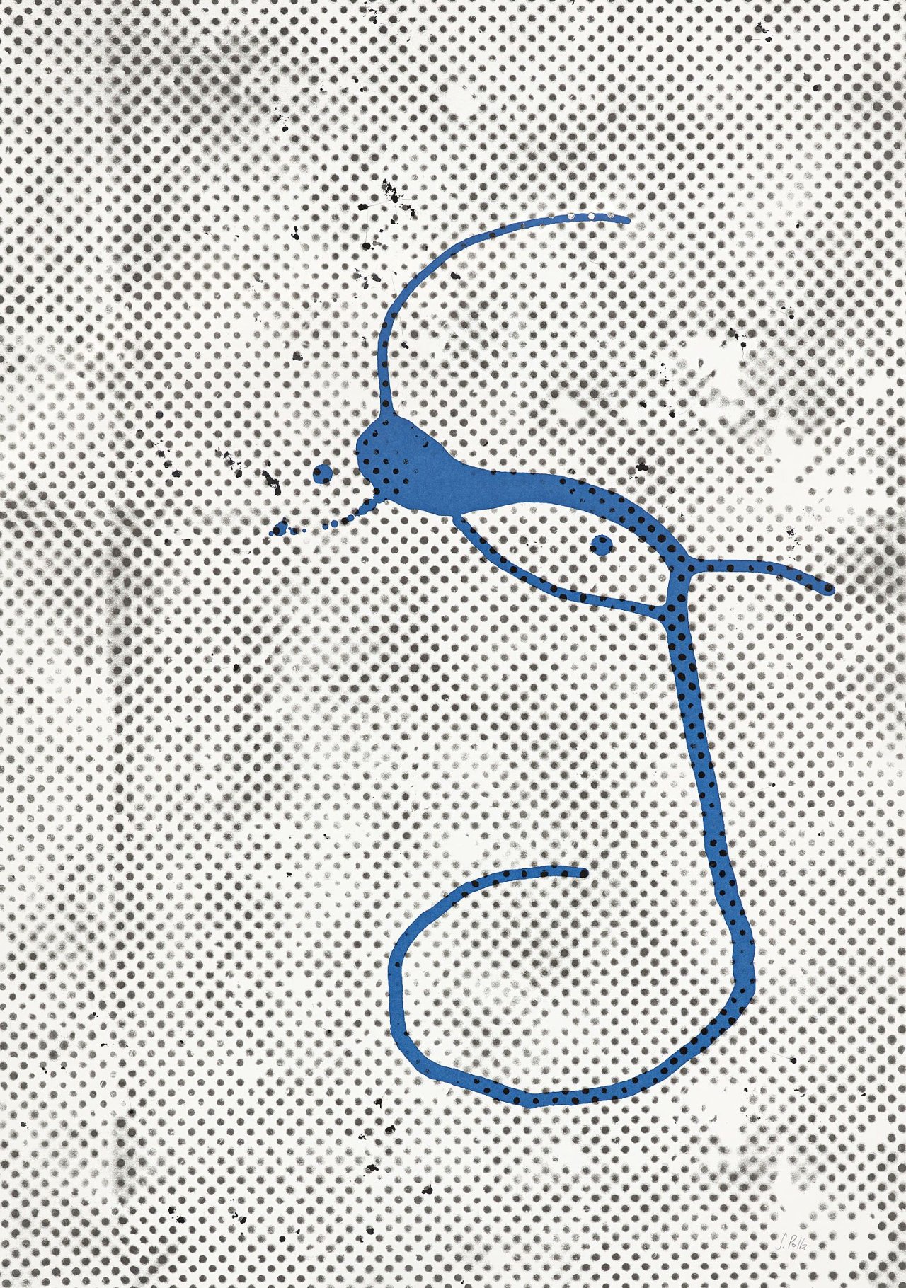 Auf diesem Bild ist das folgende Kunstwerk zu sehen: Sigmar Polke. „Ohne Titel (Griffelkunst 1988)“. 1988.