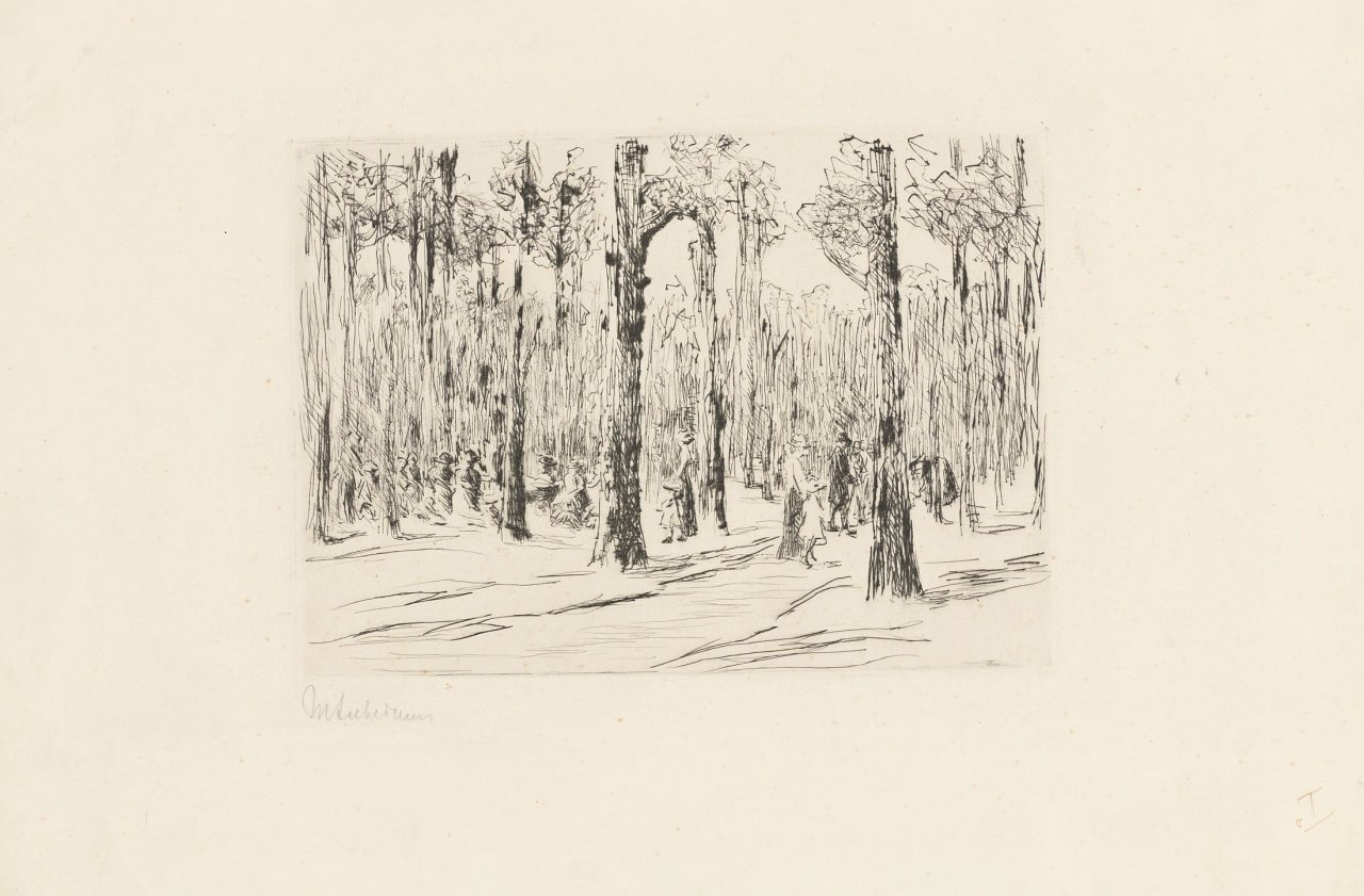This picture shows the following artwork: Max Liebermann. „Im Tiergarten“. 1914.
