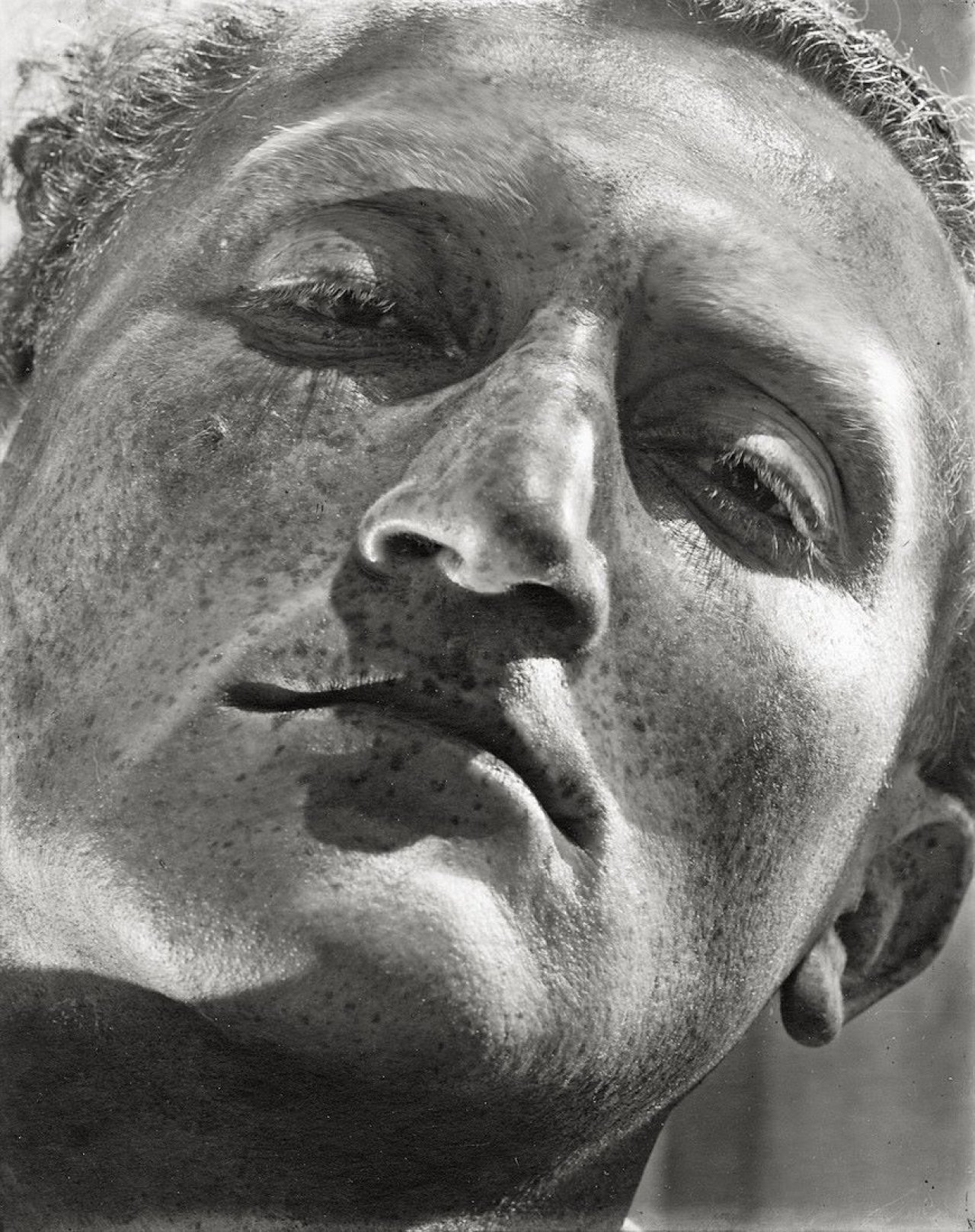 Auf diesem Bild ist das folgende Kunstwerk zu sehen: Helmar Lerski (d.i. Schmuklerski, Israel). Portfolio: Metamorphosis. 10 Aufnahmen aus einem einzigartigen Experiment. 1935–1936.