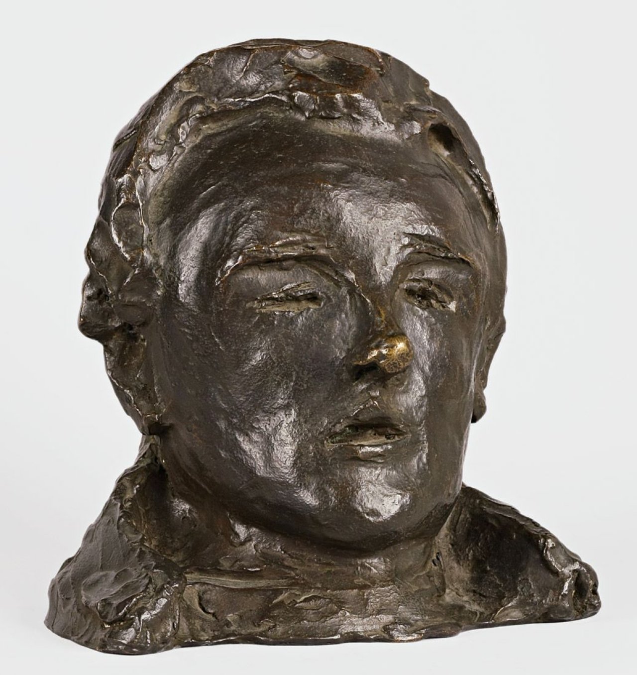 Auf diesem Bild ist das folgende Kunstwerk zu sehen: Alfred Hrdlicka. Georg Büchner. 1987.