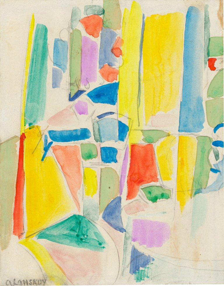 Auf diesem Bild ist das folgende Kunstwerk zu sehen: André Lanskoy. Ohne Titel. Mitte 1940er-Jahre.