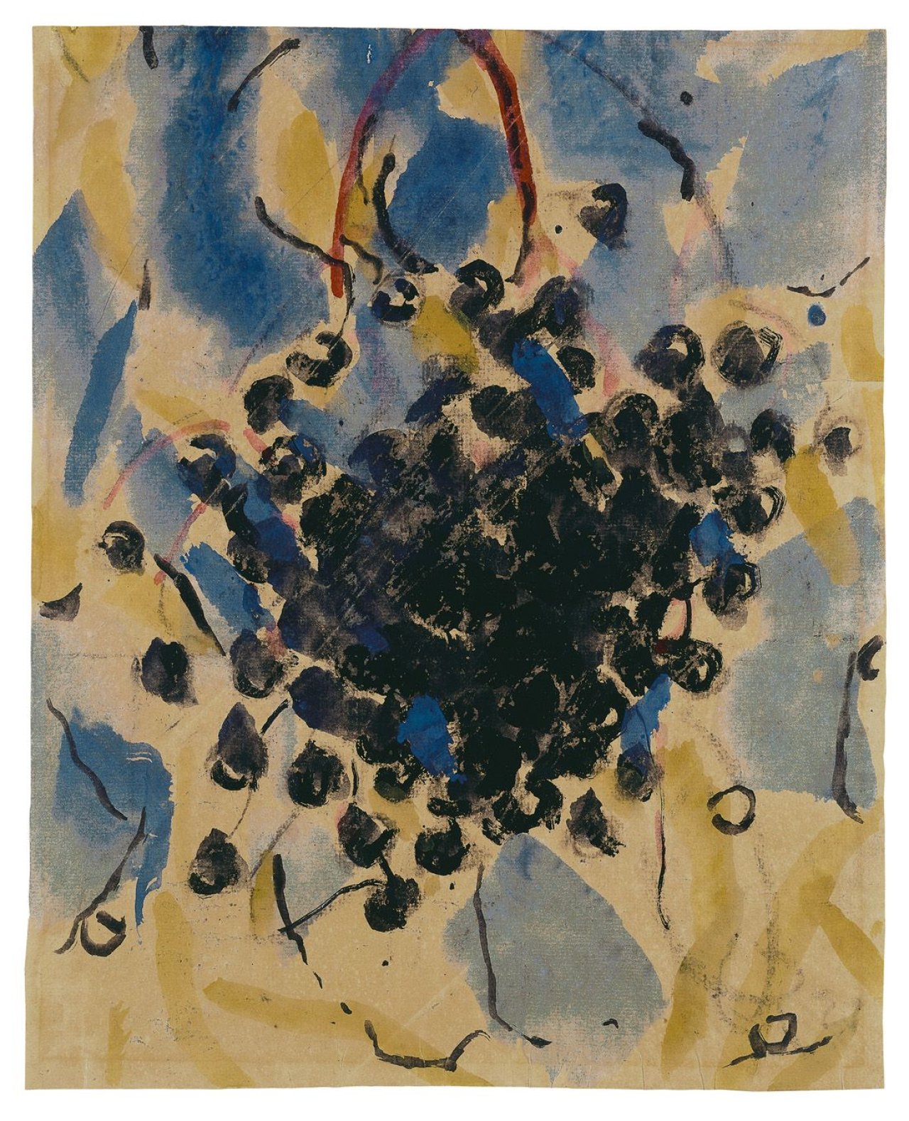Auf diesem Bild ist das folgende Kunstwerk zu sehen: Christian Rohlfs. Schwarze Beeren. 1921.