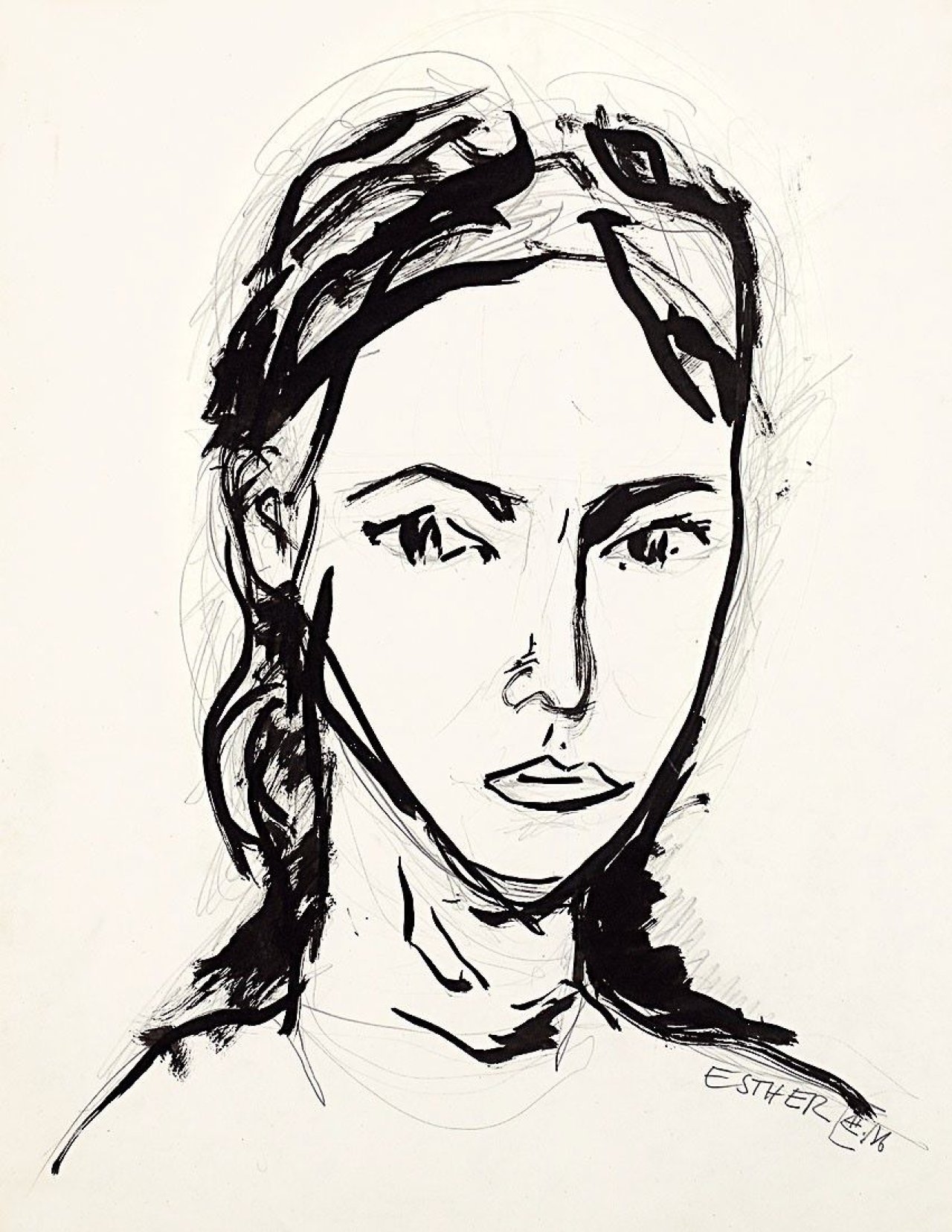 This picture shows the following artwork: Eberhard Havekost. „Esther“. 1986.