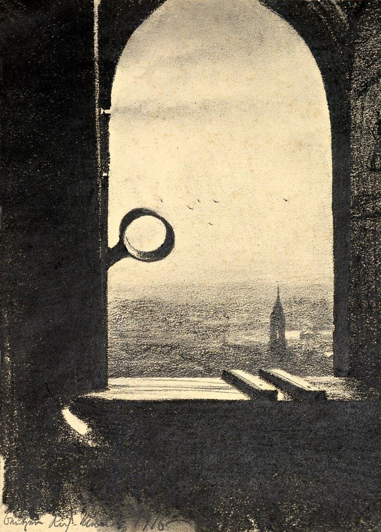 This picture shows the following artwork: Richard Müller. „Bautzen“. 1916.