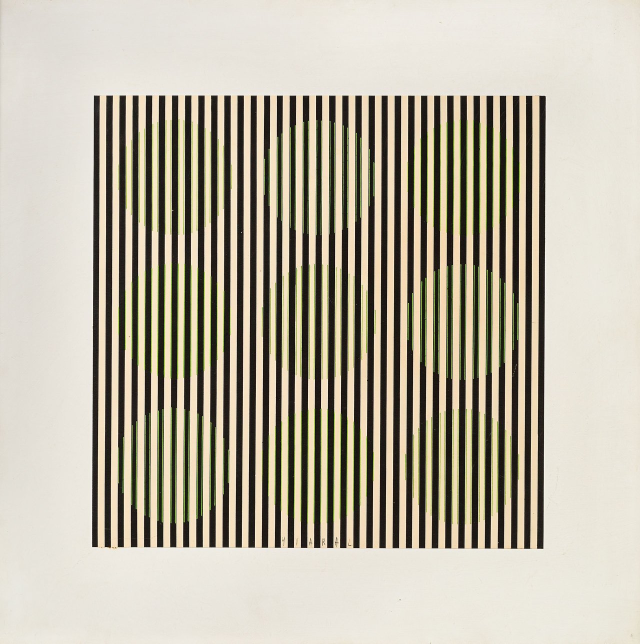 Auf diesem Bild ist das folgende Kunstwerk zu sehen: Jean-Pierre Yvaral. Ohne Titel. Um 1960/70.