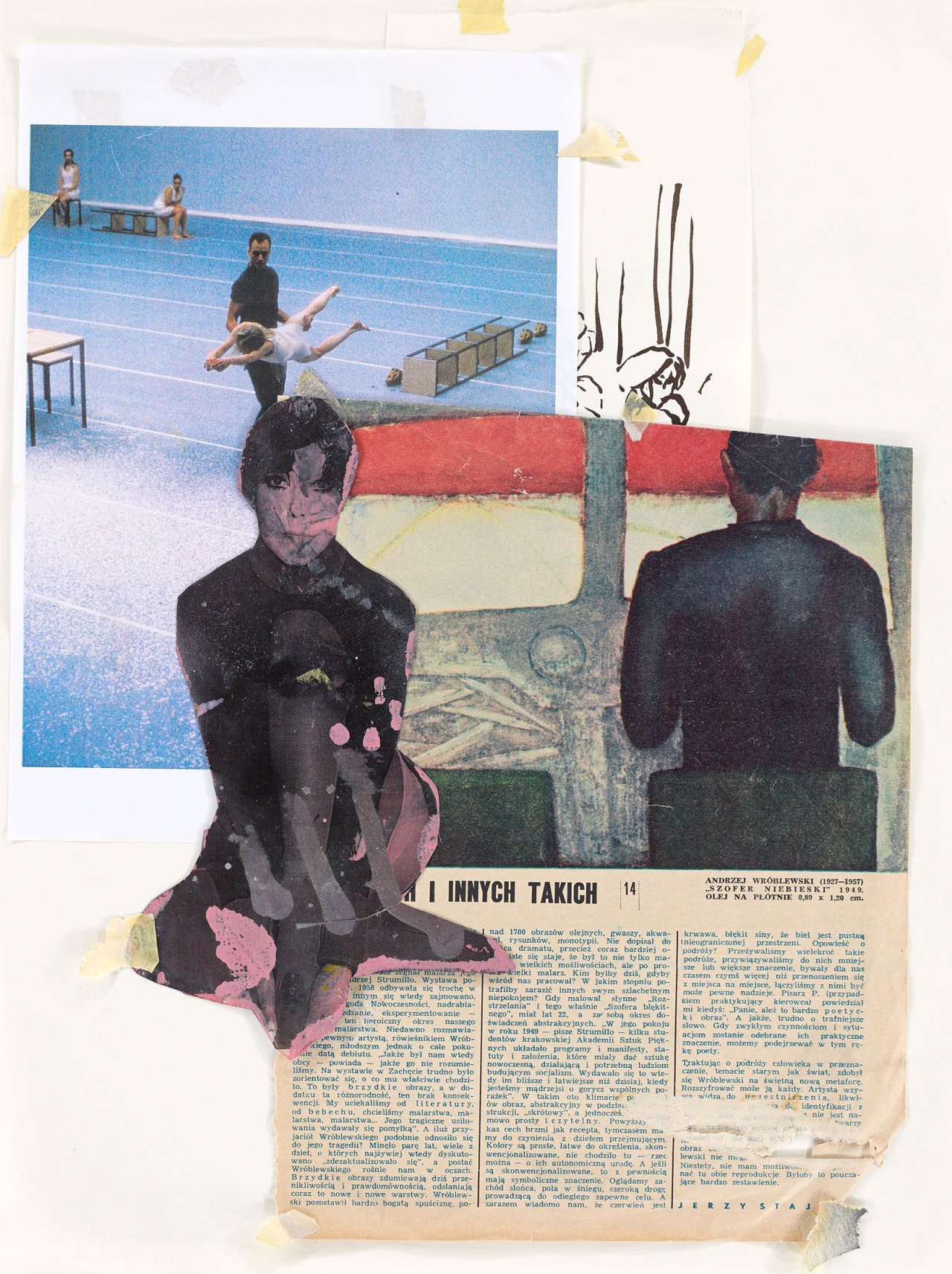 Auf diesem Bild ist das folgende Kunstwerk zu sehen: Paulina Olowska. „Peggy Moffit and Andrej Wroblewski“. 2004.