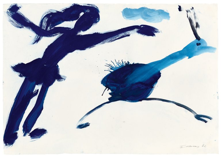 Auf diesem Bild ist das folgende Kunstwerk zu sehen: Rainer Fetting. Ohne Titel (Killestan). 1982.