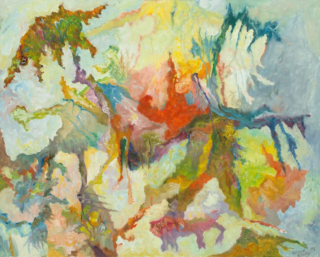 This picture shows the following artwork: Bernard Schultze. „Ein Märchen“. 1995.