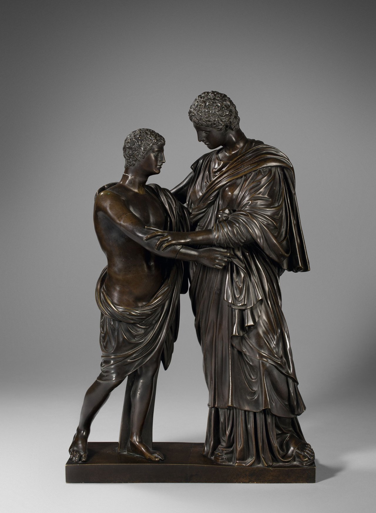Auf diesem Bild ist das folgende Kunstwerk zu sehen: Wilhelm Hopfgarten und Benjamin Ludwig Jollage. „Orest und Elektra“ (auch „Lucius Papirius“). 1826.