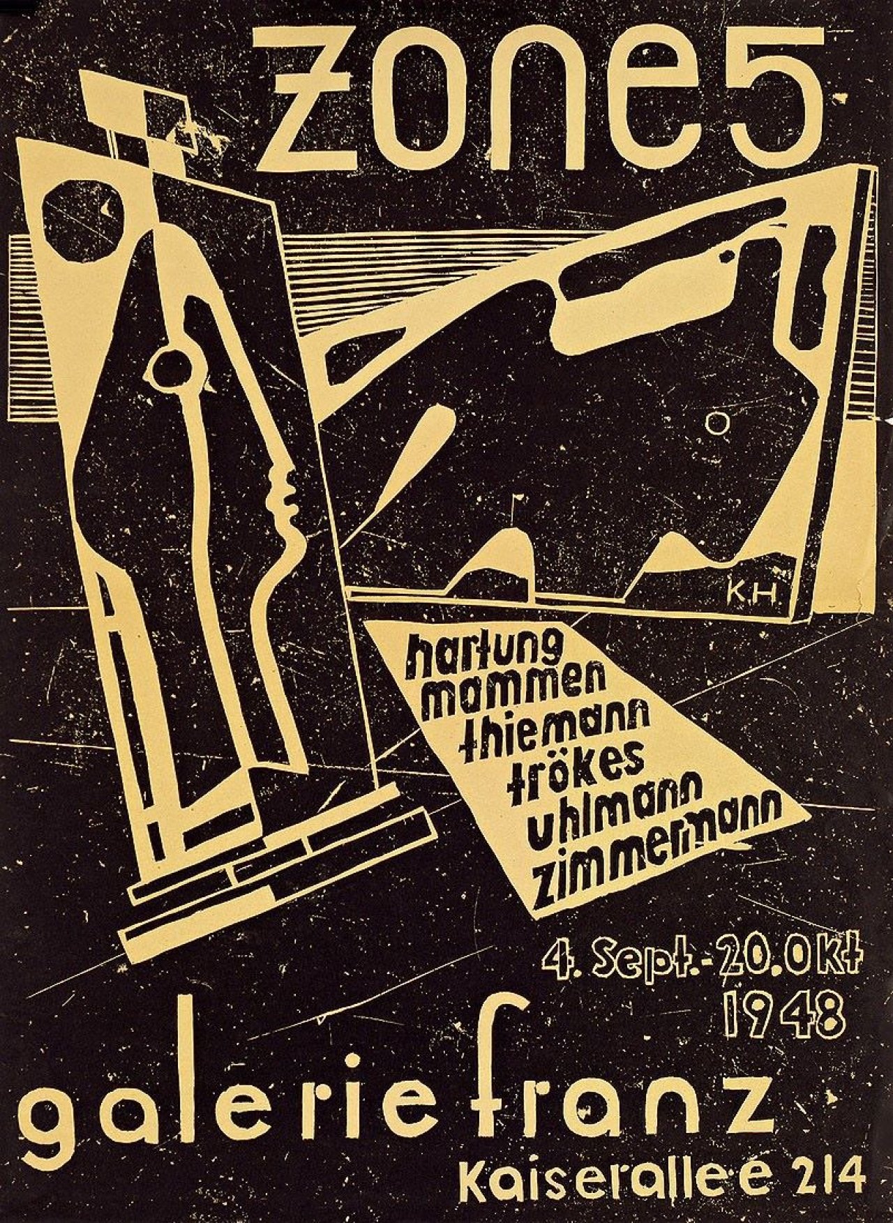 Auf diesem Bild ist das folgende Kunstwerk zu sehen: Karl Hartung. „Zone 5“. 1948.