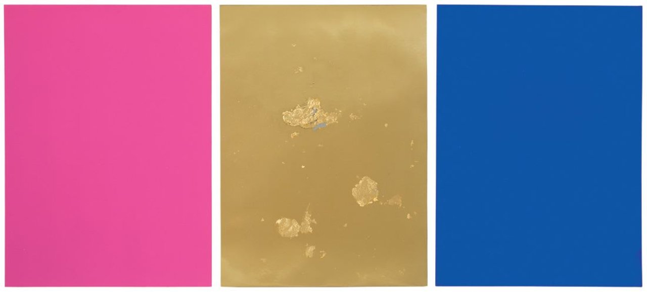 This picture shows the following artwork: Yves Klein. For: „Monochrome und Feuer“. 1961.
