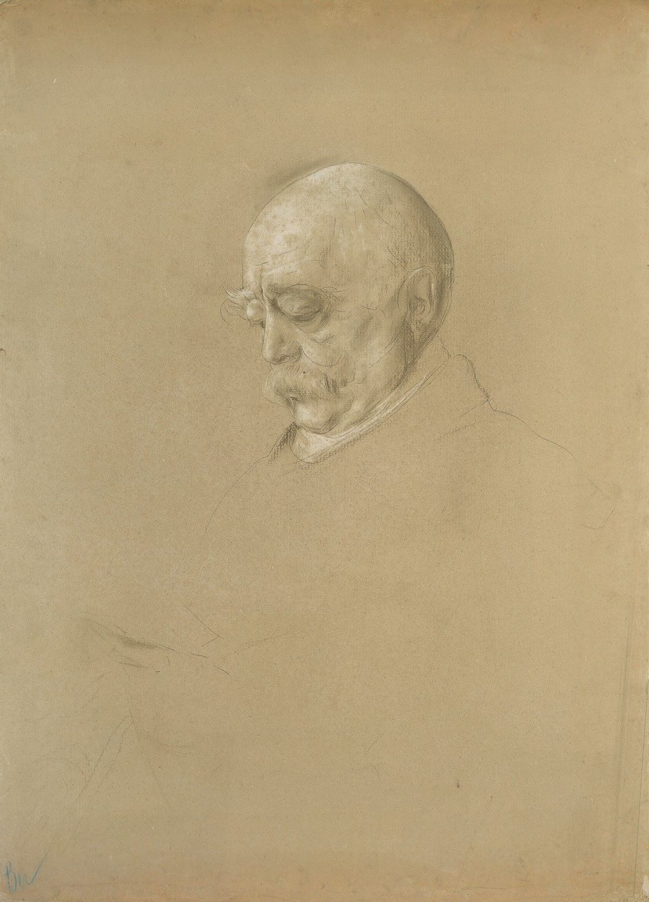 Auf diesem Bild ist das folgende Kunstwerk zu sehen: Franz von Lenbach. „Bismarck“.