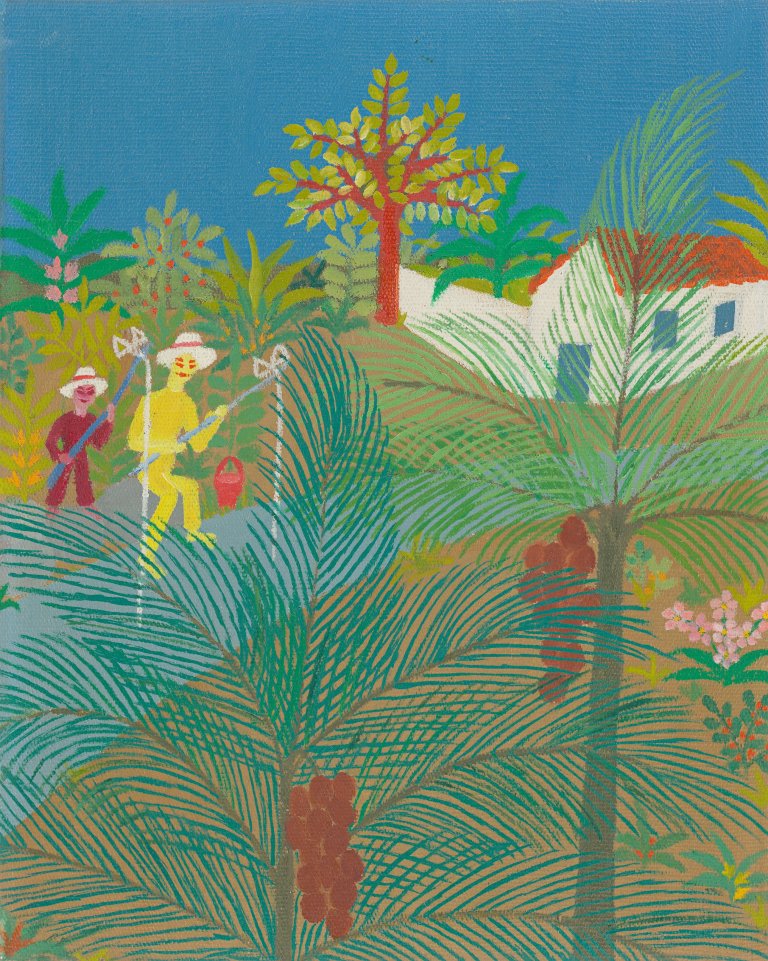 Auf diesem Bild ist das folgende Kunstwerk zu sehen: Elisa Martins da Silveira. Fischer am Fluss. 1971.