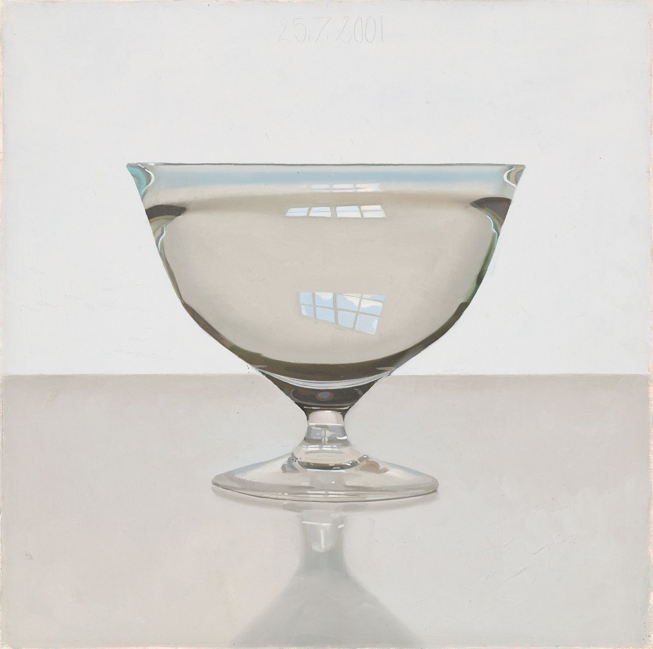 Auf diesem Bild ist das folgende Kunstwerk zu sehen: Peter Dreher. „Vitrine. empty. Ansichten.“. 2001.