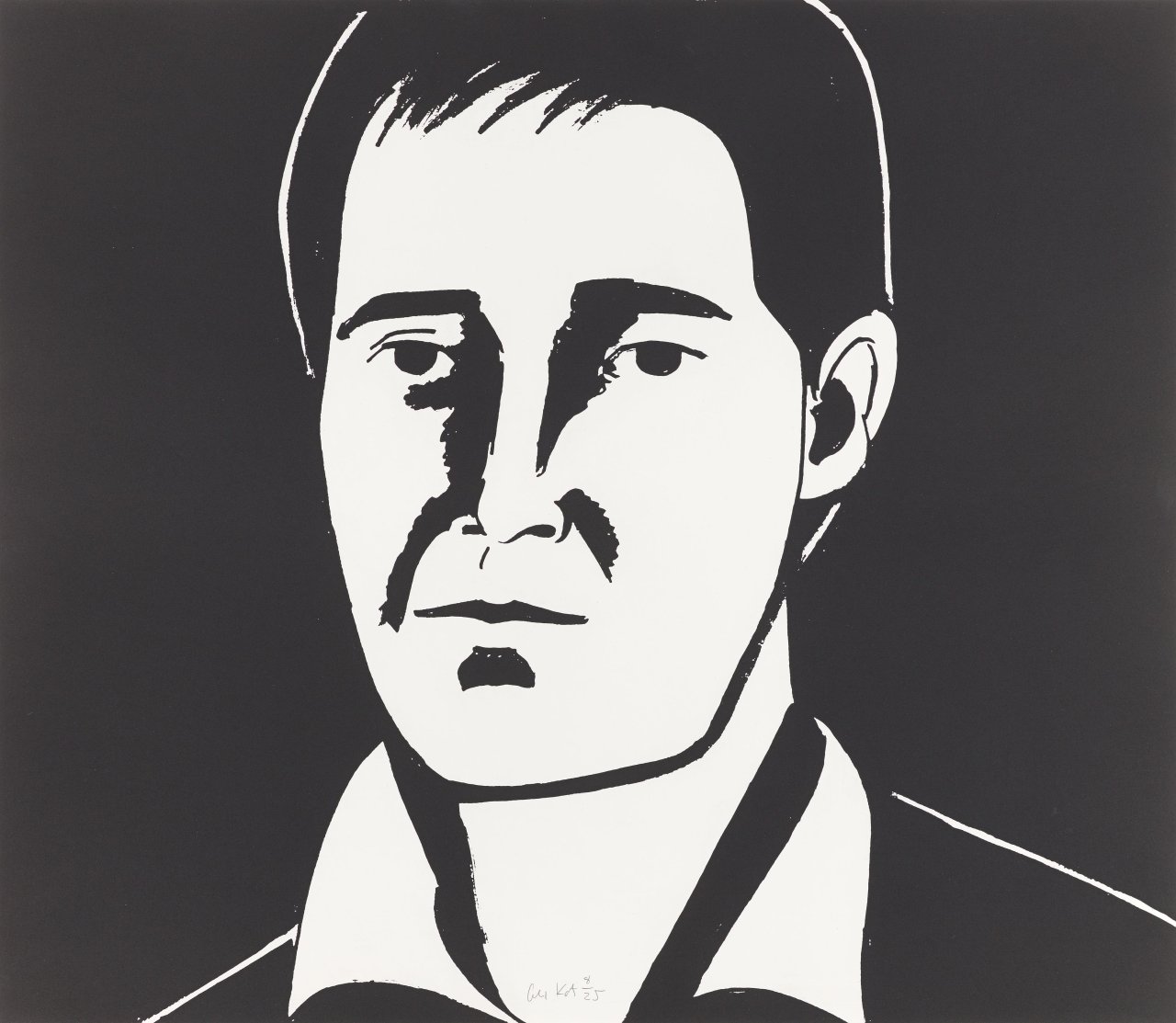 This picture shows the following artwork: Alex Katz. ”Javier”. 2013.