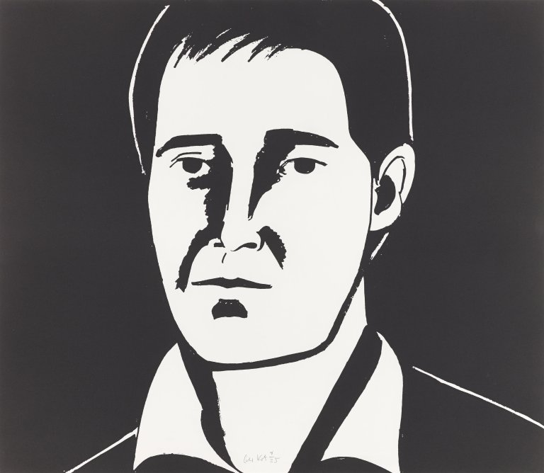 Auf diesem Bild ist das folgende Kunstwerk zu sehen: Alex Katz. „Javier“. 2013.