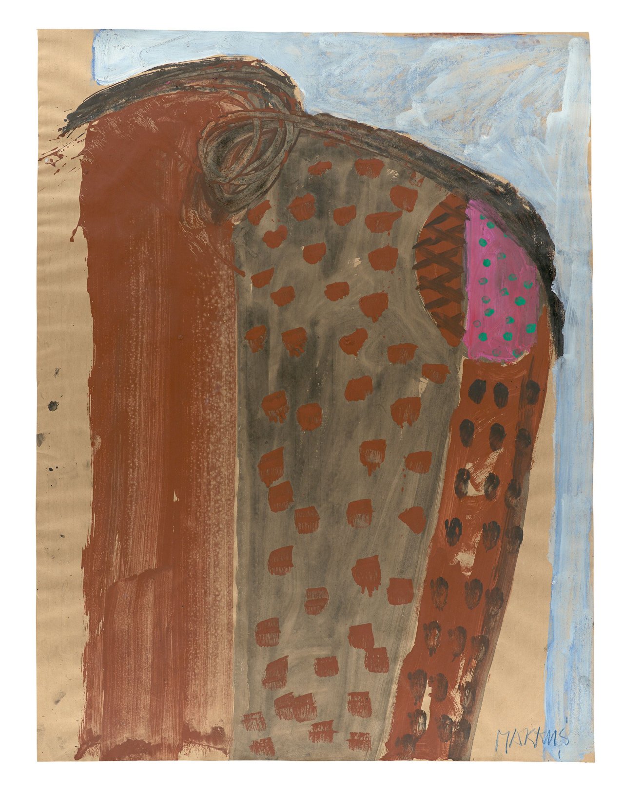 Auf diesem Bild ist das folgende Kunstwerk zu sehen: Markus Lüpertz. Ohne Titel. 1970er.