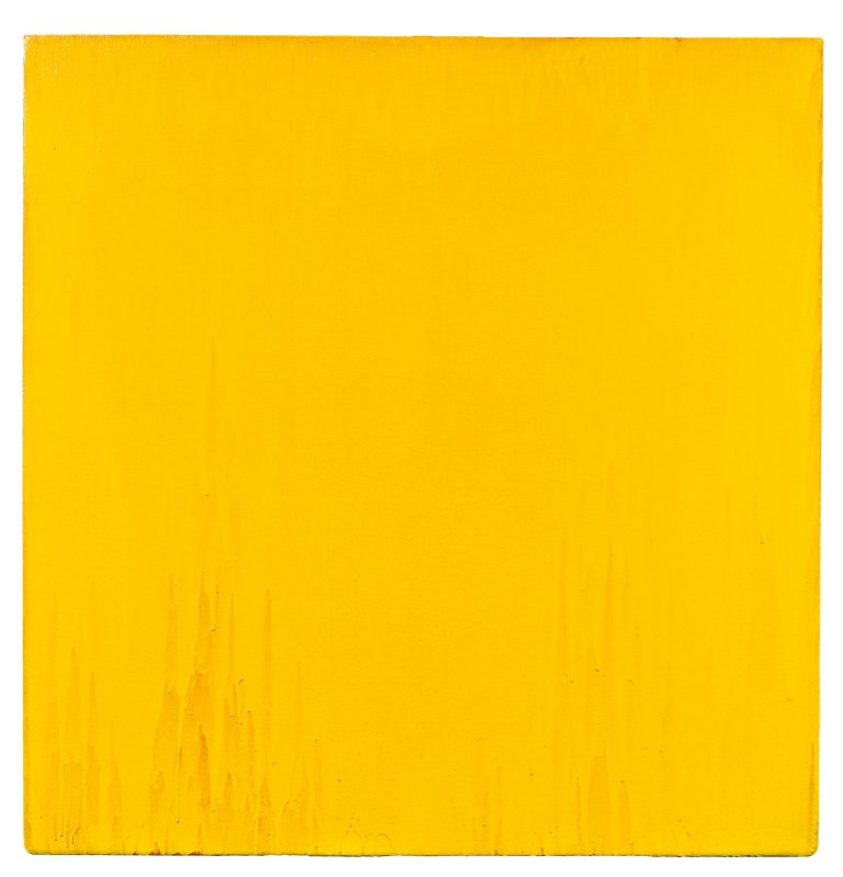 Auf diesem Bild ist das folgende Kunstwerk zu sehen: Joseph Marioni. Yellow Painting. 1986.