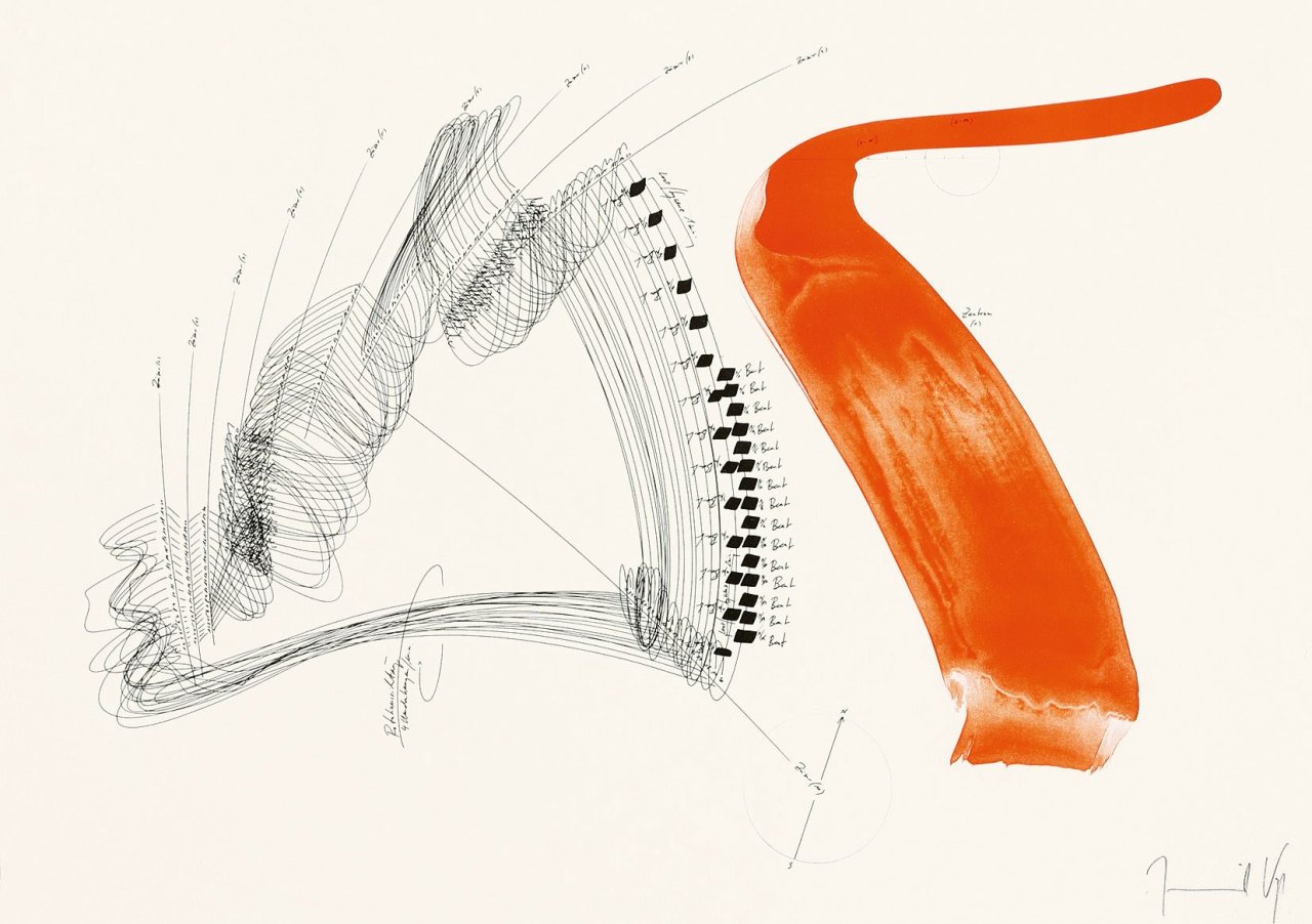 This picture shows the following artwork: Jorinde Voigt. „Symphonic Parts/Rhytmus Berlin I-VI“. 2011.