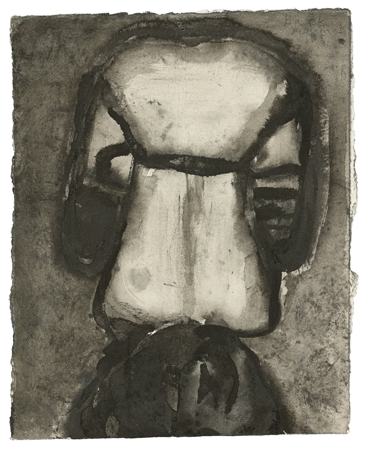 Auf diesem Bild ist das folgende Kunstwerk zu sehen: Marlene Dumas. „Back“. 1993.