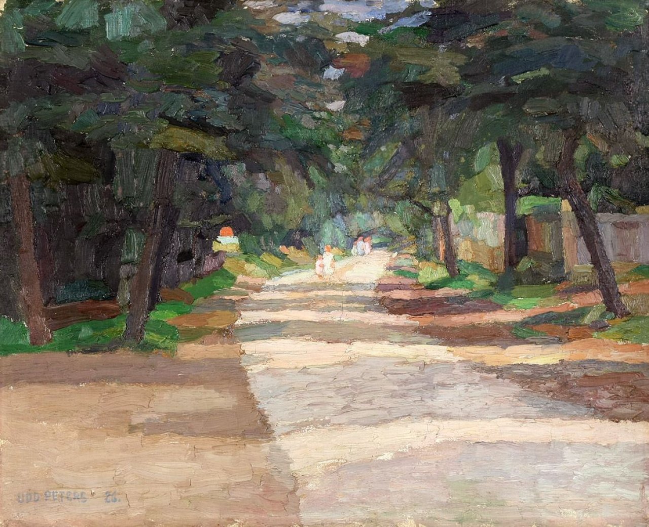 This picture shows the following artwork: Udo Peters. Alte Allee. 1926.
