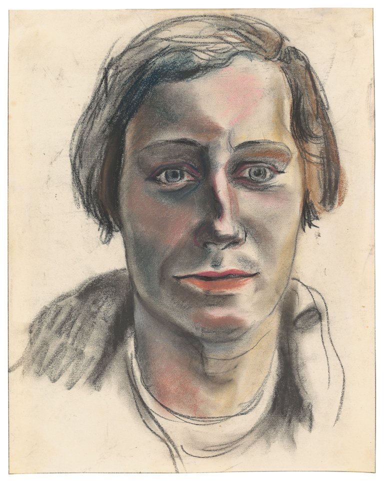 Auf diesem Bild ist das folgende Kunstwerk zu sehen: Elfriede Lohse-Wächtler. Frauenkopf.