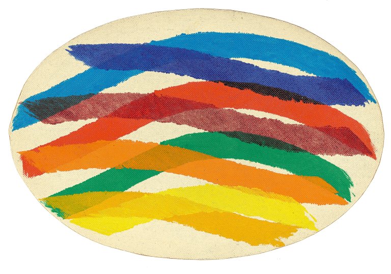 Auf diesem Bild ist das folgende Kunstwerk zu sehen: Piero Dorazio. Ohne Titel. 1966.