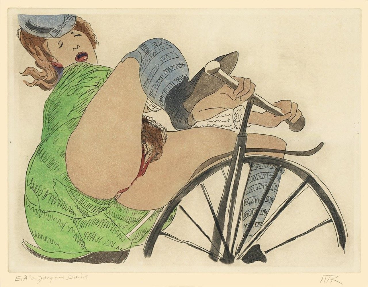 This picture shows the following artwork:  Man Ray. „Bicyclette“. 1972.