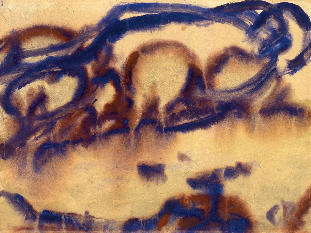 Auf diesem Bild ist das folgende Kunstwerk zu sehen: Christian Rohlfs. Wolken.