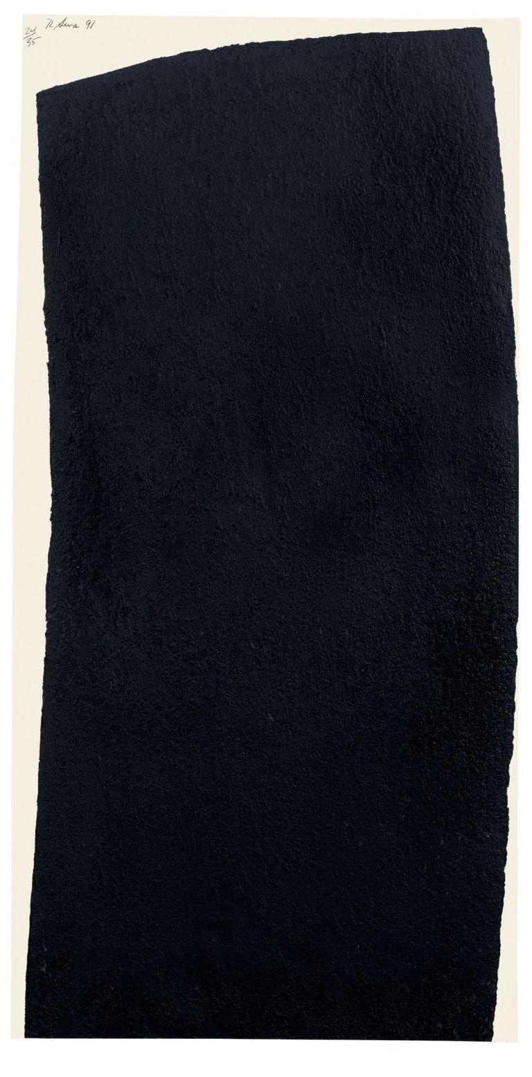 Auf diesem Bild ist das folgende Kunstwerk zu sehen: Richard Serra. „Vesturey I“. 1991.