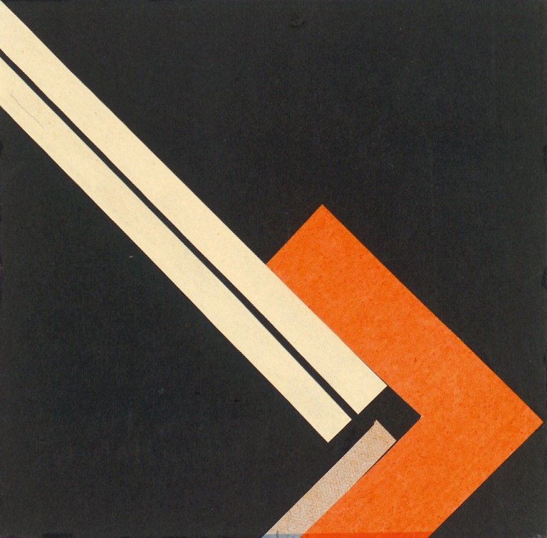 Auf diesem Bild ist das folgende Kunstwerk zu sehen: Walter Dexel. „Skizze zur Komposition mit rotem Haken“. 1930.