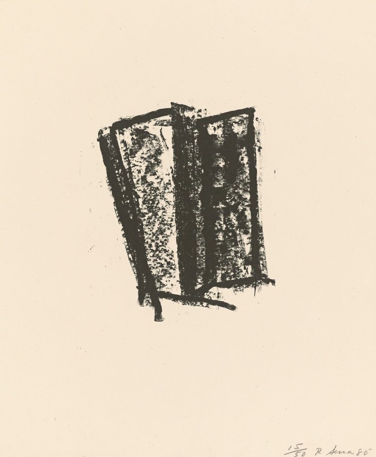 Auf diesem Bild ist das folgende Kunstwerk zu sehen: Richard Serra. „Sketch # 4“. 1980.
