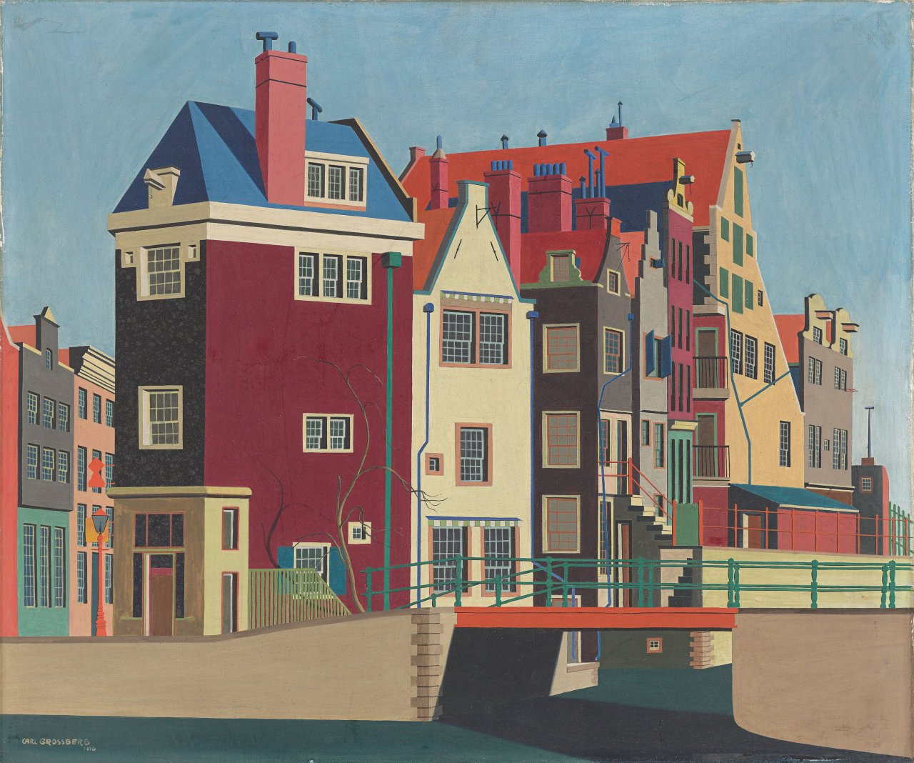 Auf diesem Bild ist das folgende Kunstwerk zu sehen: Carl Grossberg. „Amsterdam, Rokin“. 1925/26.