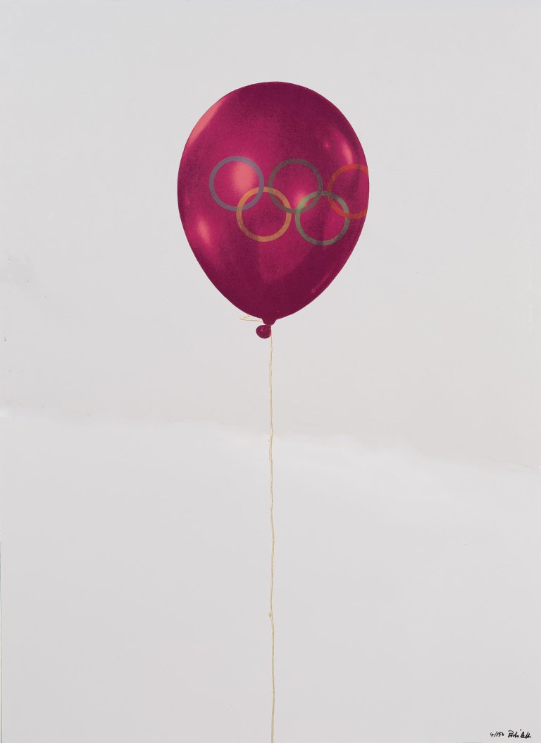 Auf diesem Bild ist das folgende Kunstwerk zu sehen: Michelangelo Pistoletto. Olympic Balloon. 1983.