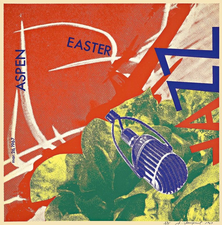 Auf diesem Bild ist das folgende Kunstwerk zu sehen: James Rosenquist. „Aspen Easter Jazz“. 1967.