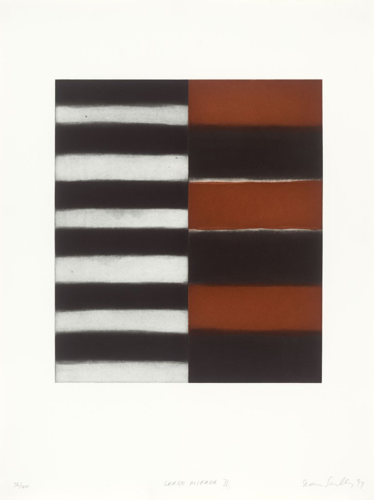 Auf diesem Bild ist das folgende Kunstwerk zu sehen: Sean Scully. „LARGE MIRROR II“. 1997.