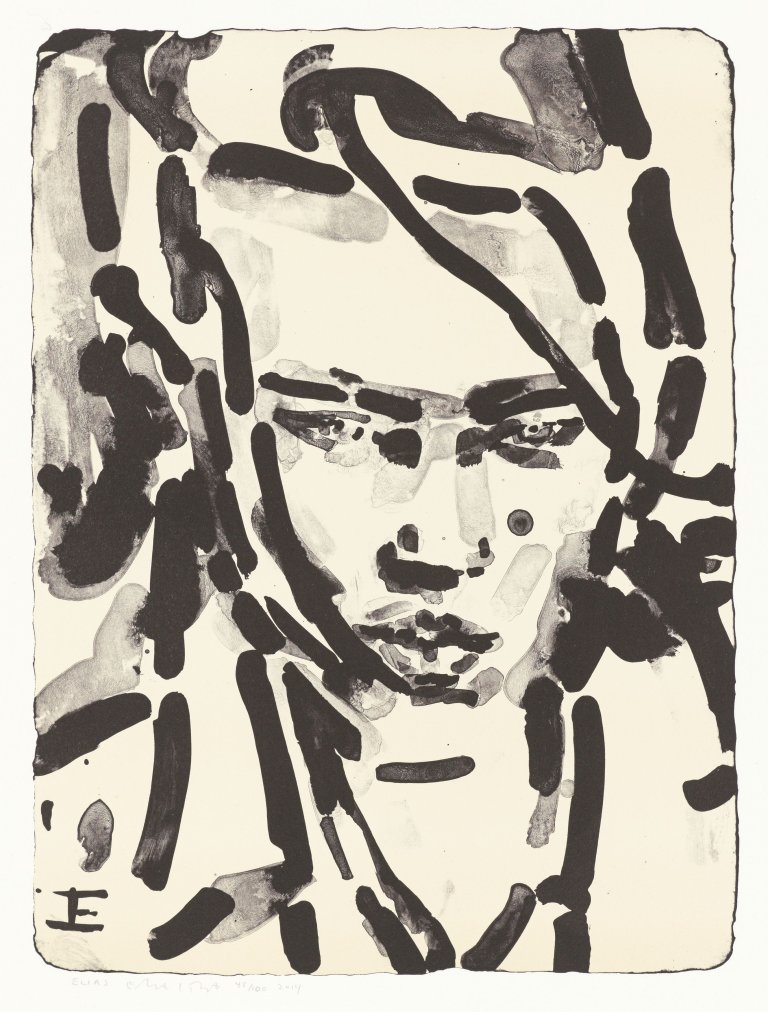 Auf diesem Bild ist das folgende Kunstwerk zu sehen: Elizabeth Peyton. „Elias“. 2014.