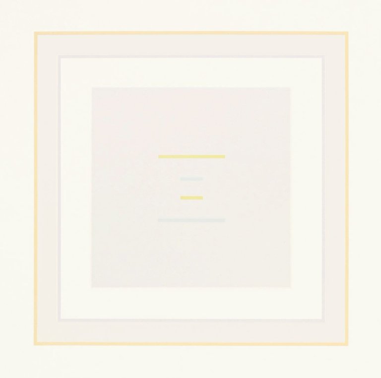 Auf diesem Bild ist das folgende Kunstwerk zu sehen: Antonio Calderara. „CA I/40“ / „CA II/41“ / „CA III/42“. 1973.