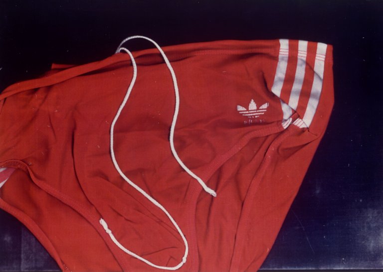 Auf diesem Bild ist das folgende Kunstwerk zu sehen: Wolfgang Tillmans. „Faltenwurf (Badehose)“. 1994.