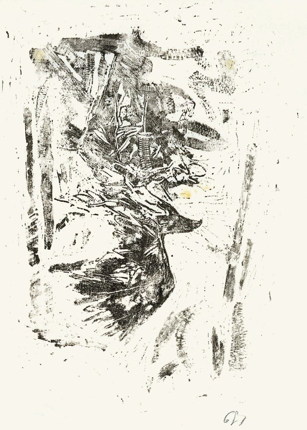 Auf diesem Bild ist das folgende Kunstwerk zu sehen: Georg Baselitz. „Adler“. 1974.