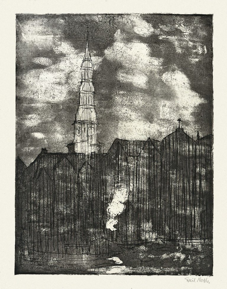 This picture shows the following artwork: Emil Nolde. „Hamburg, Katharinenkirche“. 1910.