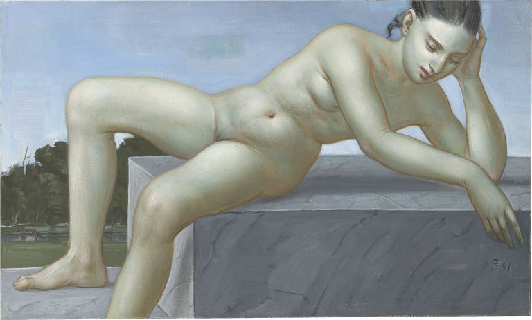Auf diesem Bild ist das folgende Kunstwerk zu sehen: Wolfgang Peuker. Akt. 1991.