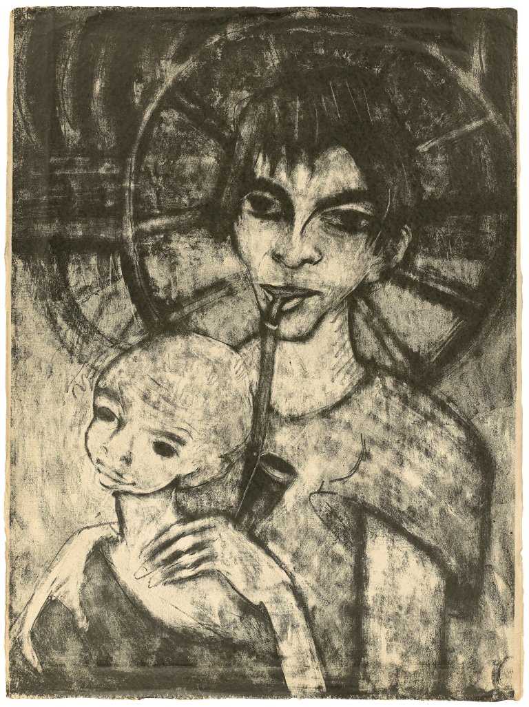 Auf diesem Bild ist das folgende Kunstwerk zu sehen: Otto Mueller. „Zigeunermadonna“. 1926/27.