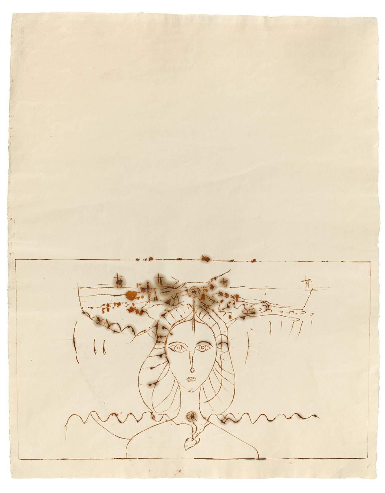 This picture shows the following artwork: Joseph Beuys. „Sibylla Pythonissa“. 1954.
