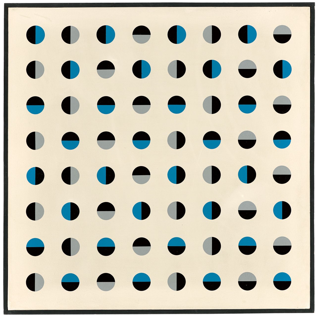 Auf diesem Bild ist das folgende Kunstwerk zu sehen: Jan Kubíček. „Permutation-System“. 1973-75.