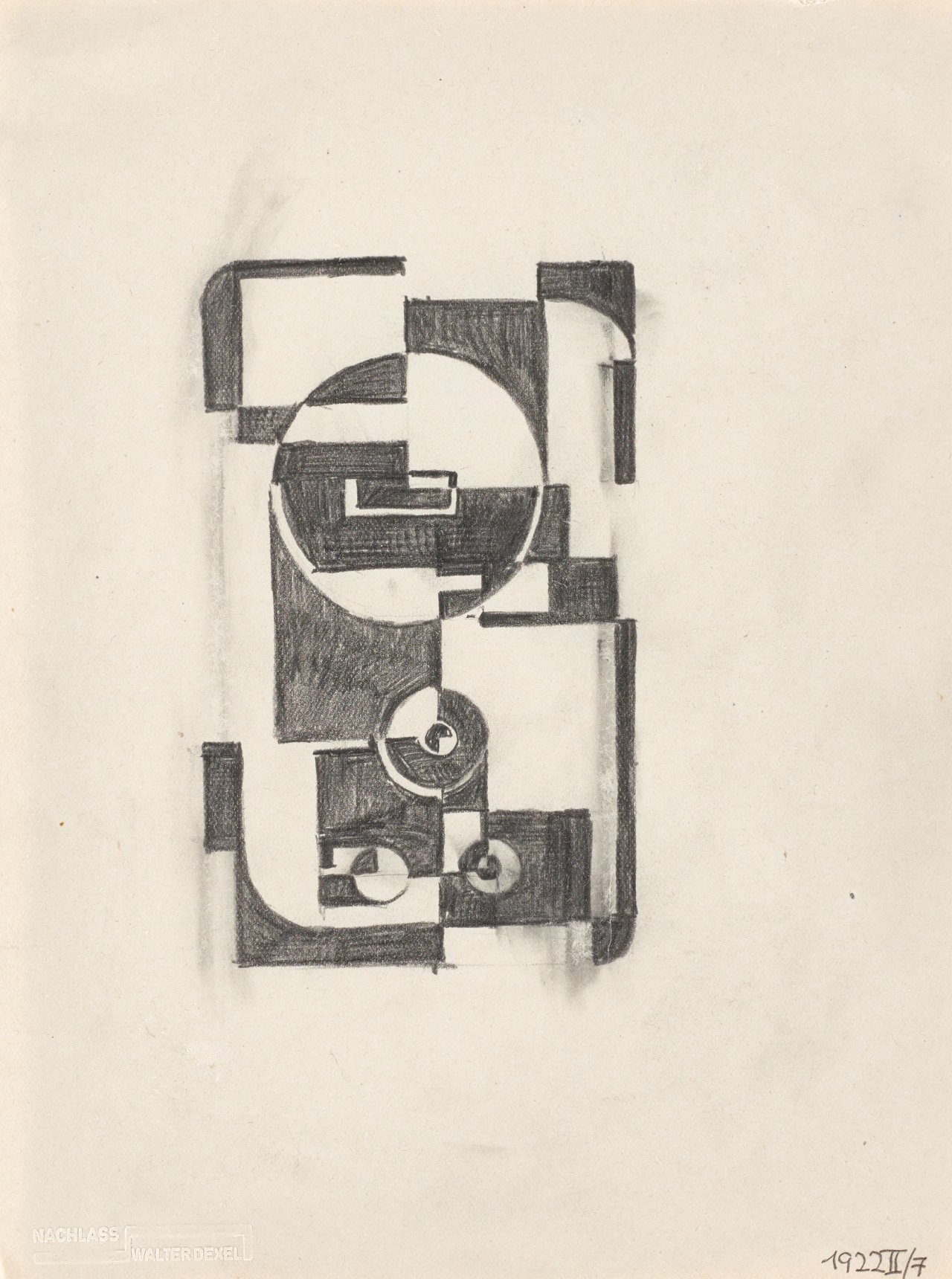 Auf diesem Bild ist das folgende Kunstwerk zu sehen: Walter Dexel. Der elektrische Zähler. 1922.