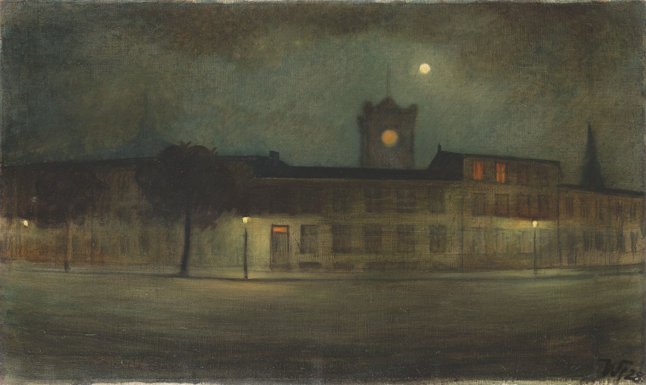 Auf diesem Bild ist das folgende Kunstwerk zu sehen: Werner Heldt. „Klosterstraße bei Gasbeleuchtung“. 1928.
