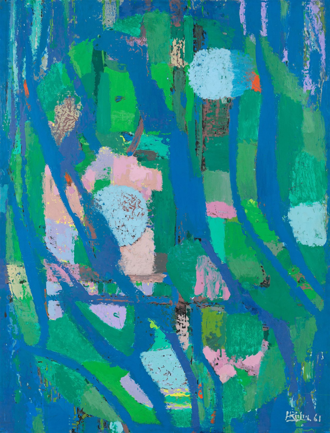 Auf diesem Bild ist das folgende Kunstwerk zu sehen: Hans Kuhn. „Lichtung“. 1961.