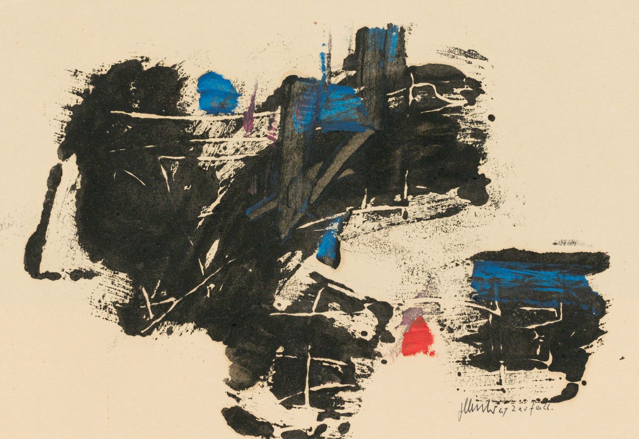 This picture shows the following artwork: Fritz Winter. „Zerfall“. 1961.