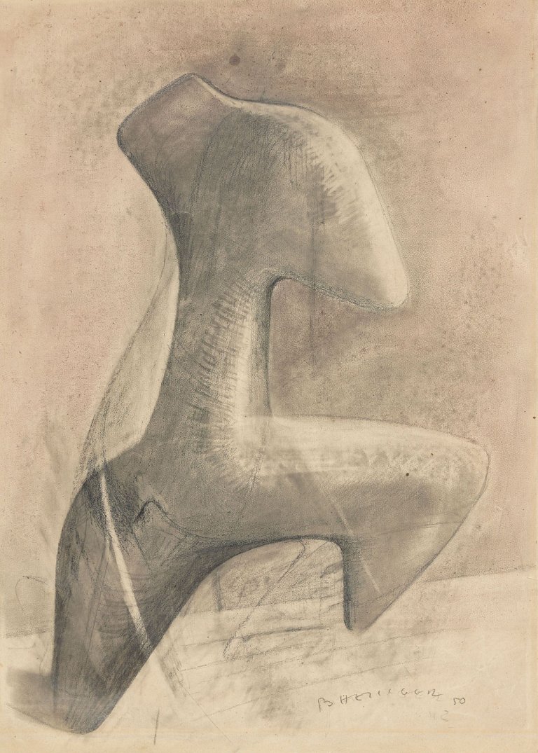 Auf diesem Bild ist das folgende Kunstwerk zu sehen: Bernhard Heiliger. Ohne Titel. 1948/50.